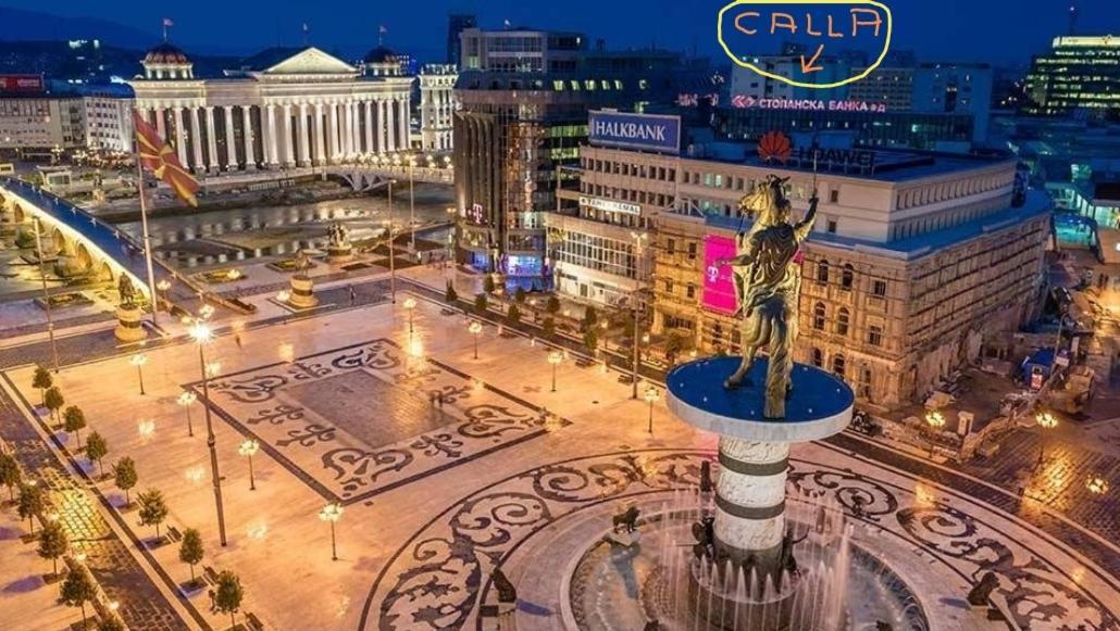 Calla 5 Apartment - Main Square, In The City Shopping Center - Parking Slot With Security And Video Camera Skopje Exteriör bild